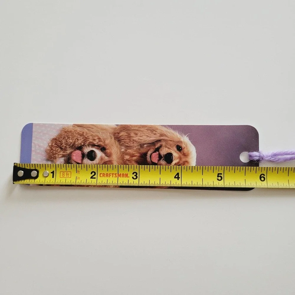 Vintage 80s Cocker Spaniel puppy dogs Bookmark Ron Kimball 1988, Photique H-1543